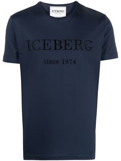 Iceberg футболка с вышитым логотипом