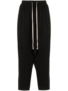 Rick Owens брюки с завышенной талией и сборками
