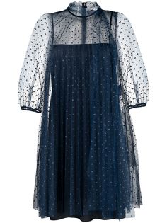 RED Valentino плиссированное платье