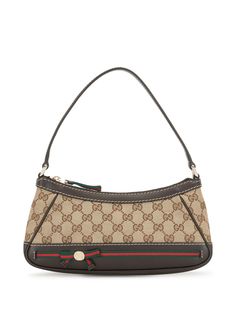 Gucci Pre-Owned сумка на плечо Sylvie с отделкой Web и монограммой