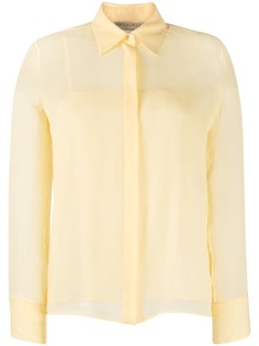 Emilio Pucci прозрачная рубашка из ткани жоржет
