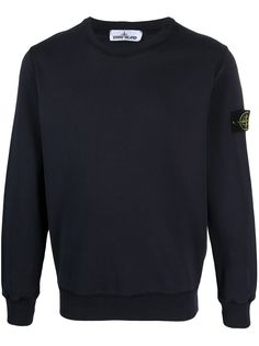 Stone Island толстовка с нашивкой-логотипом