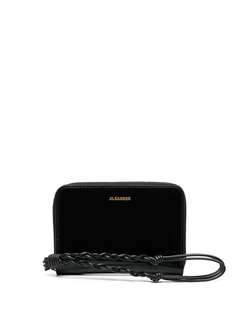 Jil Sander кошелек с плетеным ремешком