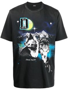 Diesel футболка с принтом
