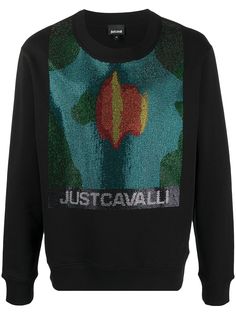 Just Cavalli толстовка с кристаллами