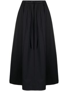 Jil Sander юбка миди с завышенной талией и кулиской