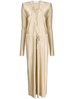 Alexandre Vauthier длинное платье с завязками