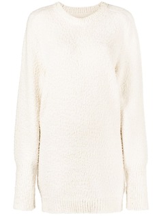 Maison Margiela фактурный джемпер с круглым вырезом