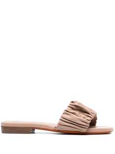 Santoni сандалии на плоской подошве
