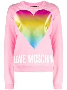 Love Moschino толстовка с круглым вырезом и логотипом