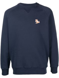 Maison Kitsuné толстовка с вышитым логотипом