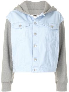MM6 Maison Margiela куртка с контрастными вставками