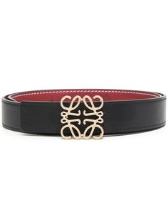 LOEWE двусторонний ремень с пряжкой-логотипом