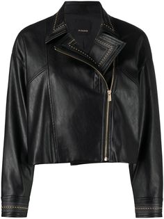 Pinko байкерская куртка из искусственной кожи