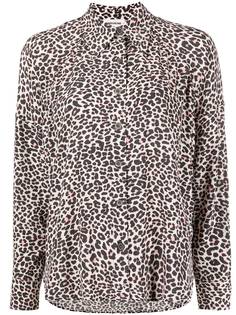 Zadig&Voltaire рубашка с леопардовым принтом и длинными рукавами