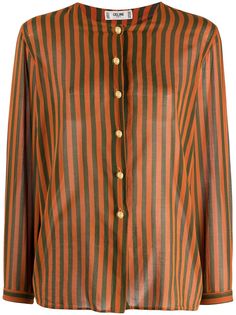 Céline Pre-Owned полосатая футболка 1990-х годов pre-owned