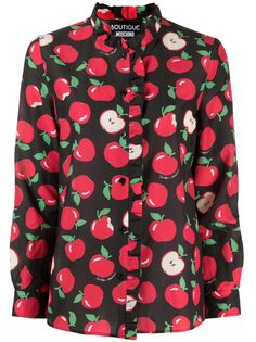 Boutique Moschino рубашка с принтом