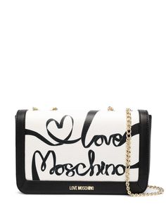 Love Moschino двухцветная сумка через плечо с логотипом