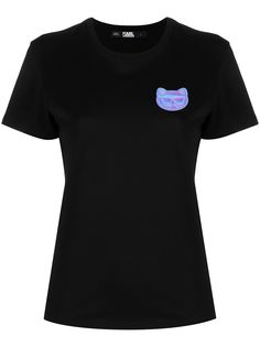 Karl Lagerfeld футболка Ikonik Choupette с нашивкой