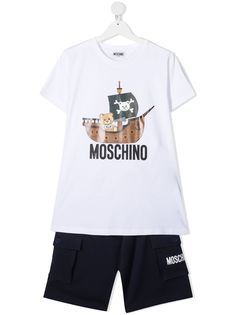 Moschino Kids спортивный костюм с принтом Teddy Bear