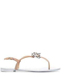 Giuseppe Zanotti сандалии с круглыми пряжками