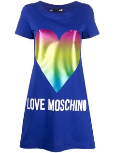 Love Moschino платье-рубашка с принтом