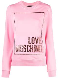 Love Moschino толстовка с логотипом