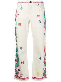 Etro джинсы с вышивкой