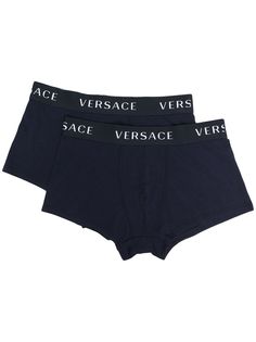 Versace комплект из двух трусов-брифов с логотипом