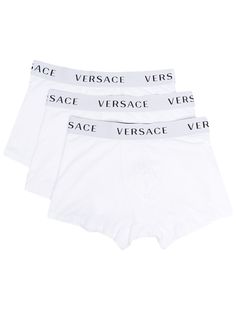 Versace комплект их трех боксеров с логотипом