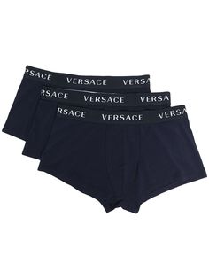 Versace комплект из трех боксеров с логотипом