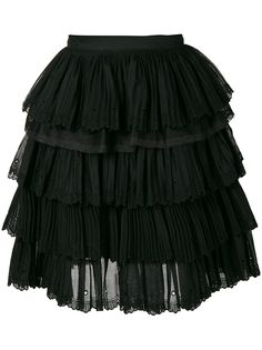 Nº21 ruffled mini skirt