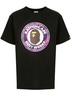 A BATHING APE® футболка с графичным принтом и круглым вырезом