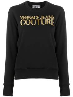 Versace Jeans Couture толстовка с круглым вырезом и вышитым логотипом