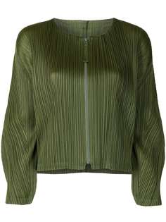 Pleats Please Issey Miyake плиссированный топ на молнии