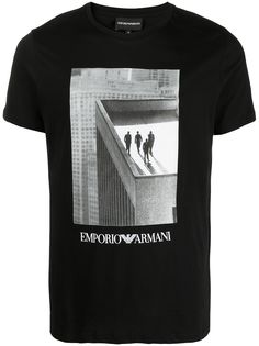 Emporio Armani футболка с фотопринтом