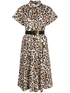 Seventy платье-рубашка с леопардовым принтом