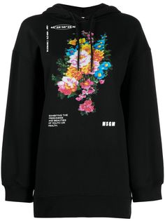 MSGM худи с цветочным принтом