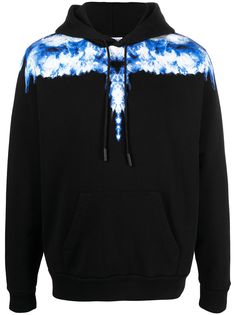 Marcelo Burlon County of Milan SMOKE WINGS REGULAR HOODIE BLACK DUSTY B