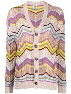 M Missoni кардиган с узором зигзаг