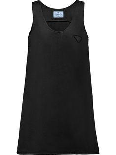 Prada джинсовое платье А-силуэта