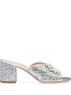Miu Miu босоножки с кристаллами