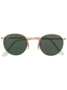 Ray-Ban солнцезащитные очки в круглой оправе с затемненными линзами