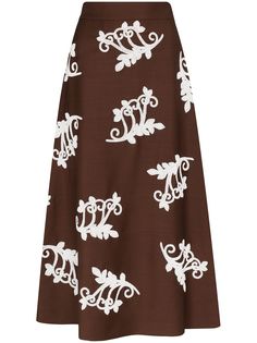 Prada юбка с вышивкой