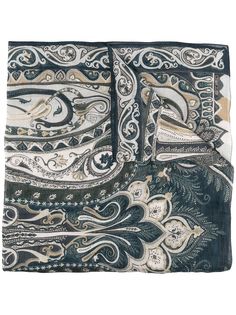 Etro шарф с принтом пейсли