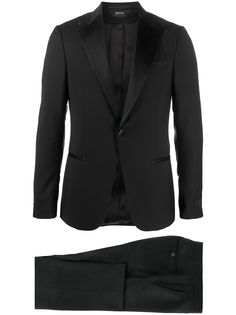 Z Zegna костюм-двойка с атласной отделкой