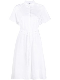 Peserico платье-рубашка длины миди с завязками