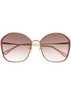 Chloé Eyewear солнцезащитные очки Irene в массивной оправе