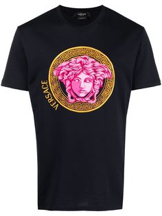 Versace футболка с вышивкой Medusa