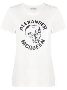 Alexander McQueen футболка с принтом Skull